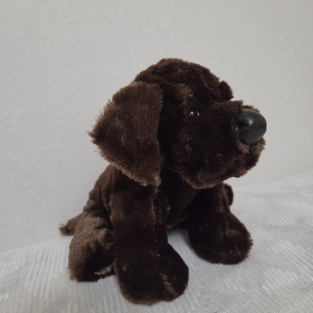 Ganz Webkinz SOFT BROWN CHOCOLATE LAB DOG 8" Plush STUFFED ANIMAL Toy